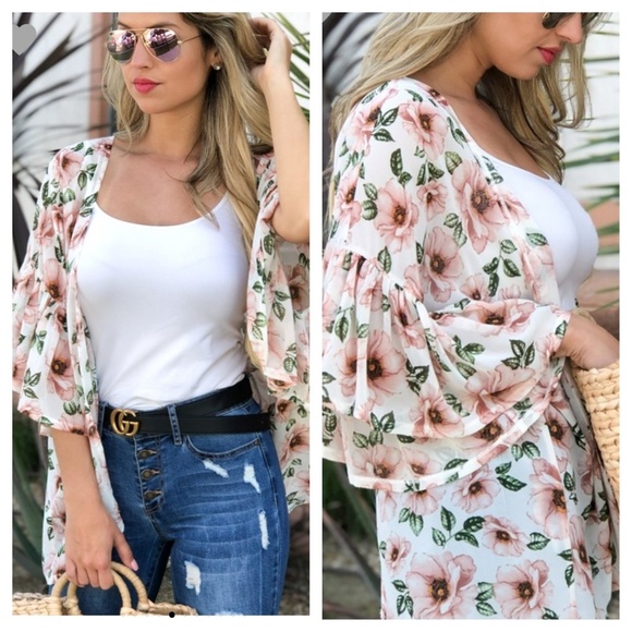 Irisheyesbtq Accessories - Molly floral kimono